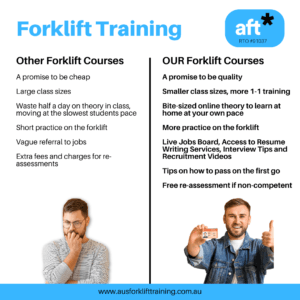 Learn to drive a forklift with Australian Forklift Training.